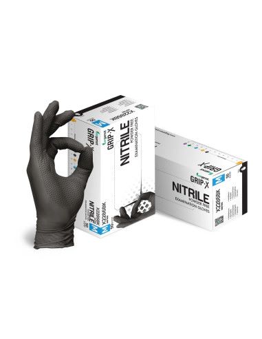 RUKAVICE NITRIL CRNE 100/1 VELIČINA L